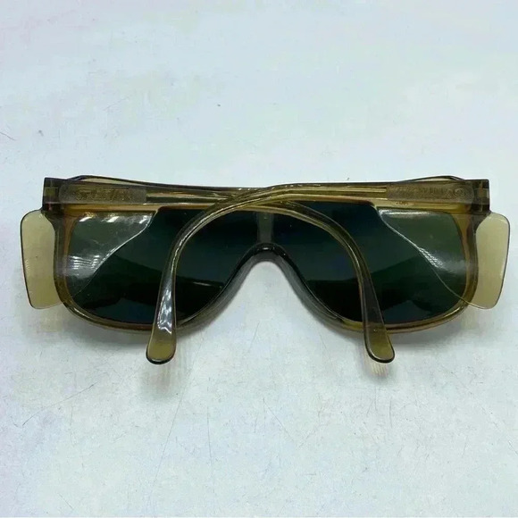 Willson vintage safety mirrored shield sunglasses retro shield wings 80s - Picture 4 of 5